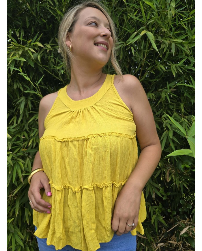 Blusa aire amarilla