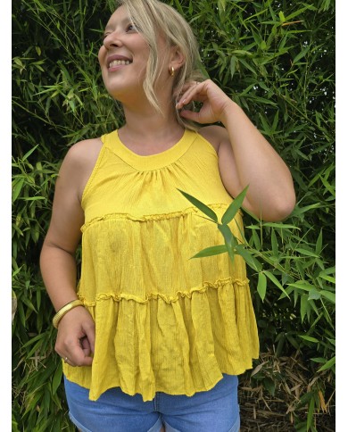 Blusa aire amarilla