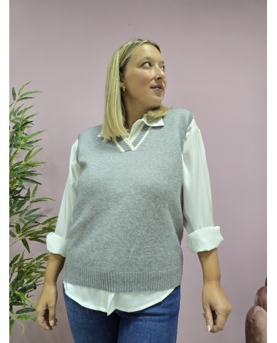 Chaleco Oxford Gris