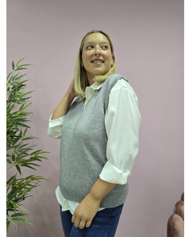 Chaleco Oxford Gris
