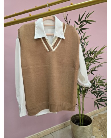 Chaleco Oxford Camel