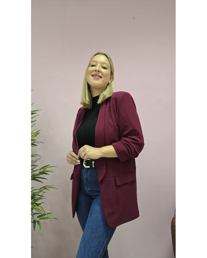 Blazer Frunce Burdeos