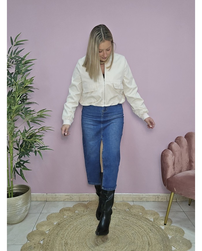 Bomber Lia Beige