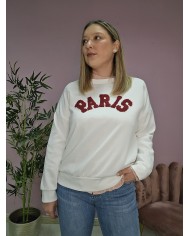 Sudadera Paris blanca