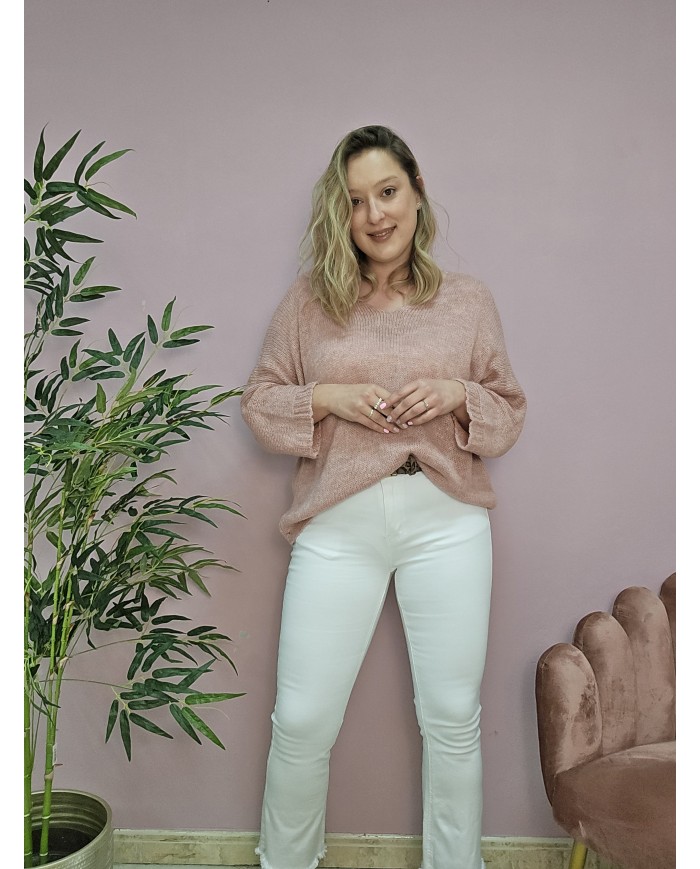 Pantalón Flare Blanco