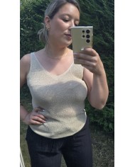 Camiseta brillit dorada