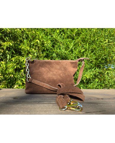 Bolso serraje marrón