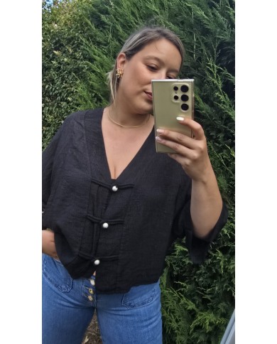Chaqueta Oriental Negra