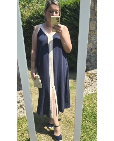 Vestido Corfú Marino