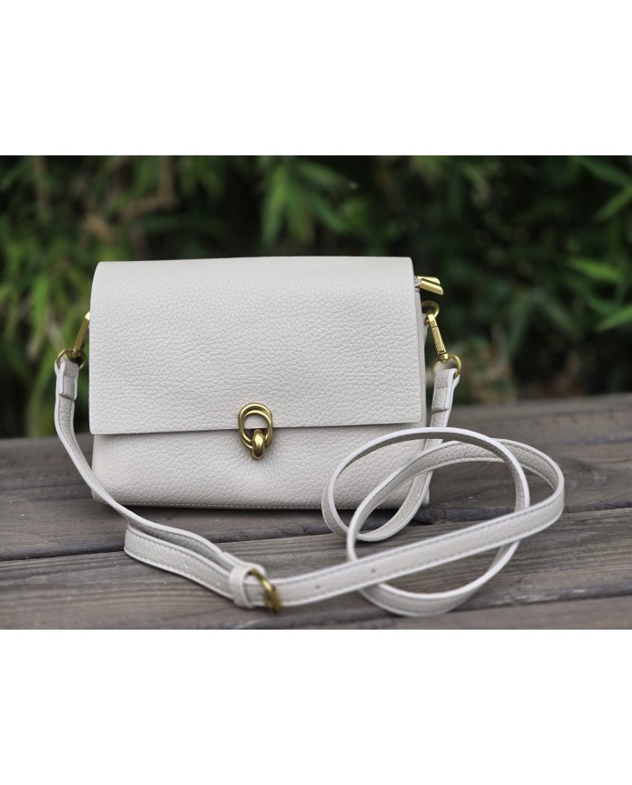 Bolso gancho beige