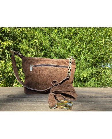 Bolso serraje marrón