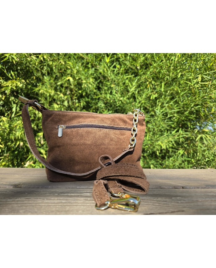 Bolso serraje marrón