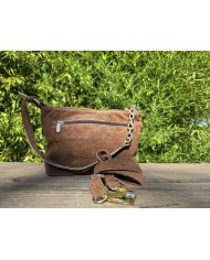 Bolso serraje marrón